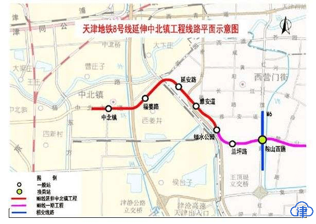 天津地铁8号线最新线路图，城市变迁与成长同行