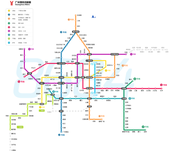 广州地铁最新全图,一网打尽,畅游无忧!