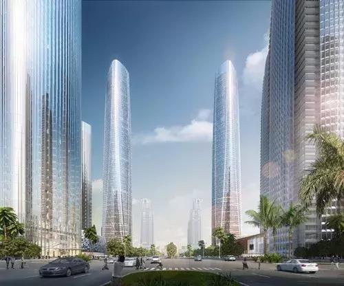 海口双子塔最新动态,科技之巅,感受未来之城魅力